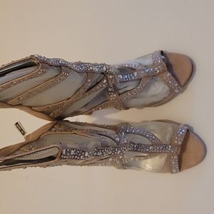 Cream Booties Size 7.5